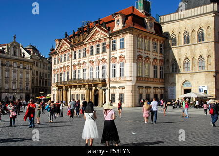 Old Town Square, oder Stare Namesti, in der Altstadt, Prag, Tschechische Republik Stockfoto