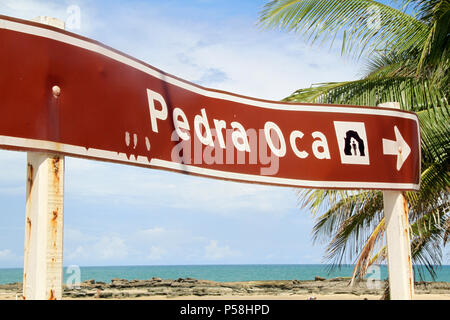 Pedra Oca Strand, Nísia Floresta, Rio Grande do Norte, Brasilien Stockfoto