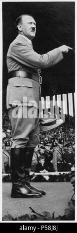 Adolf Hitler Adressierung Jugend in Nürnberg Rally (Reichspareitag), Nürnberg, Deutschland, September 1935 Stockfoto