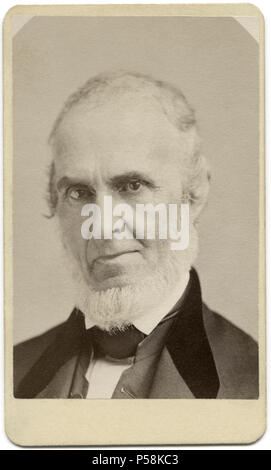 John Greenleaf Whittier (1807-92), American Quaker Dichter und die Abschaffung der Todesstrafe, Porträt, Sarony & Co., 1870 Stockfoto