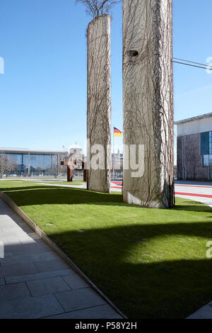 Berlin, Deutschland - Blick auf den Ehrenhof des Bundeskanzleramtes. Stockfoto