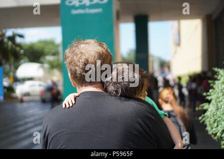 Vater und Sohn. Stockfoto