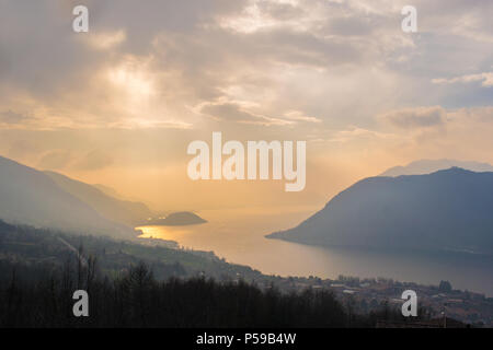 Iseo See anzeigen Stockfoto
