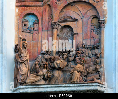 Sevilla, PORTUGAL - 26. MAI 2016: Details die Kathedrale von Sevilla (oder Kathedrale der Heiligen Maria des Siehe). Stockfoto