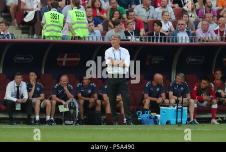 Alter Trainer Hareide DÄNEMARK DÄNEMARK/Frankreich, 2018 FIFA WORLD CUP RUSSLAND 26 Juni 2018 GBC 8805 Dänemark/Frankreich 2018 FIFA WM Russland STRENG REDAKTIONELLE VERWENDUNG NUR. Wenn der Spieler/Spieler in diesem Bild dargestellt ist/Spielen für einen englischen Club oder das England National Team. Dann ist dieses Bild darf nur für redaktionelle Zwecke verwendet werden. Keine kommerzielle Nutzung. Folgende Verwendungen sind auch dann eingeschränkt, wenn in einem redaktionellen Kontext: Verwendung in Verbindung mit oder als Teil eines nicht autorisierten Audio-, Video-, Daten-, Spielpläne, Verein/liga Logos, Wetten, Spiele oder eine "Live"-Diensten. Auch Re Stockfoto