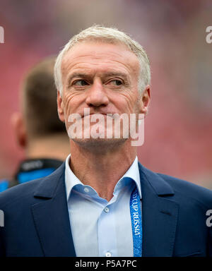 Moskau, Russland. 26 Juni, 2018. Trainer Didier Deschamps (Frankreich) GES/fussball/Wm 2018 Russland: Dänemark - 26.06.2018 GES/fussball/fussball/WM 2018 Russland: Dänemark vs Frankreich, Moskau, 26. Juni 2018 | Verwendung der weltweiten Kredit: dpa/Alamy leben Nachrichten Stockfoto