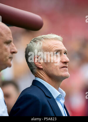 Moskau, Russland. 26 Juni, 2018. Trainer Didier Deschamps (Frankreich) GES/fussball/Wm 2018 Russland: Dänemark - 26.06.2018 GES/fussball/fussball/WM 2018 Russland: Dänemark vs Frankreich, Moskau, 26. Juni 2018 | Verwendung der weltweiten Kredit: dpa/Alamy leben Nachrichten Stockfoto