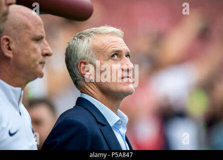 Moskau, Russland. 26 Juni, 2018. Trainer Didier Deschamps (Frankreich) GES/fussball/Wm 2018 Russland: Dänemark - 26.06.2018 GES/fussball/fussball/WM 2018 Russland: Dänemark vs Frankreich, Moskau, 26. Juni 2018 | Verwendung der weltweiten Kredit: dpa/Alamy leben Nachrichten Stockfoto