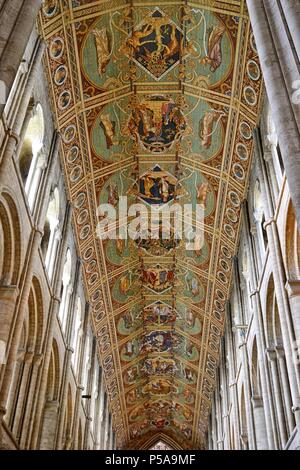 Ely Kathedrale Decke, England, Großbritannien Stockfoto