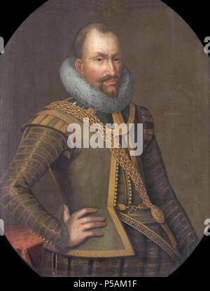 Gerard Reynst (gest. 1615). Gouverneur - generaal (1614-15).[1] Alternative Titel (s): Portretten van de voormalige Gouverneurs-Generaal van het Nederlands Oost-Indië: Portret van Gerard Reynst (..-1615); GG (1614-1615).[2]. Portrait von Gerard Reynst (d. 1615), Generalgouverneur von Niederländisch-ostindien von 1614 bis 1615. Teil der Gouverneure - allgemeine Reihe. ca. 1650 (1614-1675). N/A107 Anonym Portrait von Gerard Reynst ca. 1650 Stockfoto