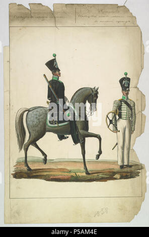 67 AGAD Przepisy dotyczące mundurów dla urzędników leśnych 0012 Stockfoto