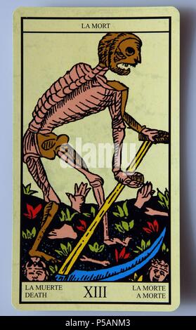 Tarot Karte: Tod. Stockfoto