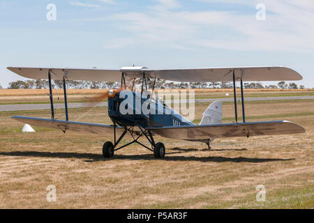 Jahrgang 1941 de Havilland DH-82A Tiger Moth Doppeldecker Flugzeug. Stockfoto