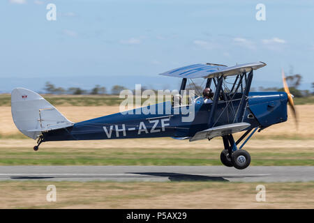 Jahrgang 1941 de Havilland DH-82A Tiger Moth Doppeldecker Flugzeug. Stockfoto