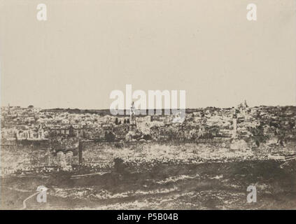 49 A. Salzmann - Enceinte du Temple, Vue générale de la face Est - Jerusalem Stockfoto