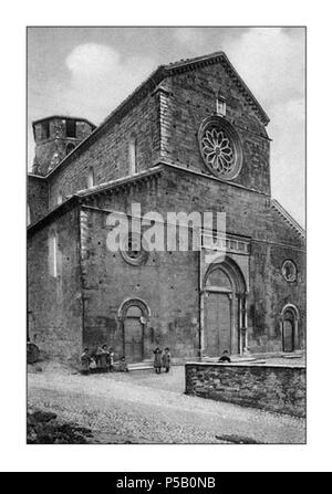 N/A. Italiano: Foto di Ferentino dei Primi del Novecento. 29. Mai 2009. Unbekannt 554 Ferentino storica Abbazia SMMaggiore Stockfoto