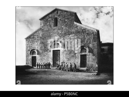 N/A. Italiano: Foto di Ferentino dei Primi del Novecento. 29. Mai 2009. Unbekannt 554 Ferentino storica Kathedrale SS Giovanni e Paolo Stockfoto