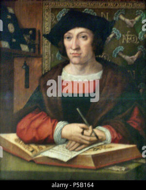 Joris van Zelle. Nederlands: Portret van de geneesheer Joris Van Zelle (1491-1567). 1519. N/A 192 Bernard Van Orley 101 Stockfoto