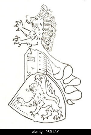 N/A. Englisch: Wappen der österreichischen Familie von Brandis (Tirol) Deutsch: Wappen der Südtiroler Familie von Brandis. 1580. Unbekannt 229 Brandis-Tirol - Wappen Stockfoto