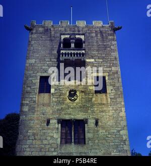 TORRE DEL PAZO. Lage: PAZO DE MEIRAS, La Coruña, Spanien. Stockfoto