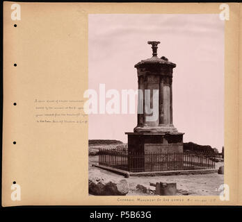 N/A. Englisch: BPLDC Art.Nr.: 08 04 000391 Seite Titel: Choragic Denkmal der Lysicrates. V. Chr. 334-335 b > Sammlung: Tupper Scrapbooks Collection Album: Band 3: Athen. Call Art.Nr.: 4098B104 v3 (s. 8) Schöpfer: Tupper, William Vaughn Fotograf: Genre: Scrapbooks; Albumen prints Umfang: 1 Foto auf Seite montiert: albumen; Seite 33 x 39 cm. Beschreibung: Scrapbook Seite enthält ein Foto des Choragic Denkmal der Lysicrates, mit Informationen über die Geschichte dieses und ähnliche Monumente. Transkription: Eine ganze Straße von ähnlichen Denkmäler, die von den Siegern an die Dio erstellt Stockfoto