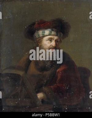 496 Een Mann in oriëntaals kostuum, bekend als 'De rabbijn 'Rijksmuseum SK-A-946 Stockfoto