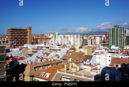 Los Boliches Blick über die Dächer von Fuengirola Costa del Sol Spanien Stockfoto