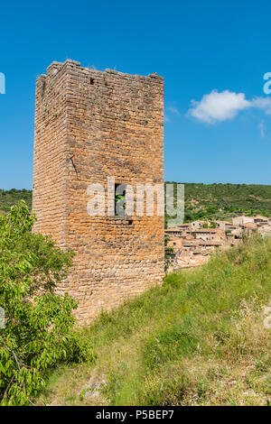 Alquezar, Aragon, Spanien Stockfoto
