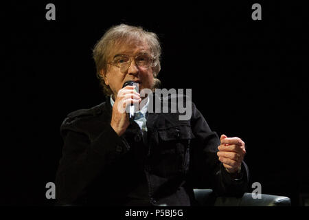 Slowakische Sängerin Miroslav Zbirka sprechen bei Art Film Fest, Kosice, Slowakei Stockfoto