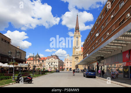 Modene Straße in Novi Sad Stockfoto