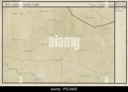 N/A. Englisch: Arad County, 1782-85. Josephinische Landesaufnahme s. 22-29 Român: Harta Iosefin eine Comitatului Arad, 1782-85. Josephinische Landesaufnahme s. 22-29. zwischen 1782 und 1785. Historische Militärkarte der österreichisch-ungarischen Monarchie 116 Arad Josephinische Landesaufnahme pg 22-29 Stockfoto