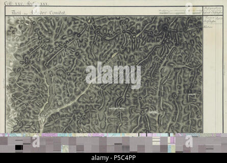 N/A. Englisch: Arad County, 1782-85. Josephinische Landesaufnahme s. 25-30 Român: Harta Iosefin eine Comitatului Arad, 1782-85. Josephinische Landesaufnahme s. 25-30. zwischen 1782 und 1785. Historische Militärkarte der österreichisch-ungarischen Monarchie 117 Arad Josephinische Landesaufnahme pg 25-30 Stockfoto