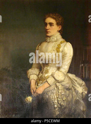 N/A. Englisch: Lady Eleanor Rollit (d. 1886) von Ernest Gustave Girardot (Hull Guildhall - Hull in Großbritannien). 1885. Ernest Gustave Girardot (1840 - 1904) 523 Ernest Gustave Girardot, 03. Stockfoto