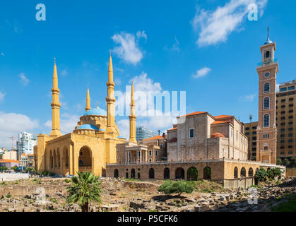 Mohammed al-Amin Moschee in Beirut, Libanon Stockfoto