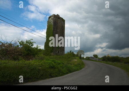 Cloondooan Tower House in Boston Clare Irland Stockfoto