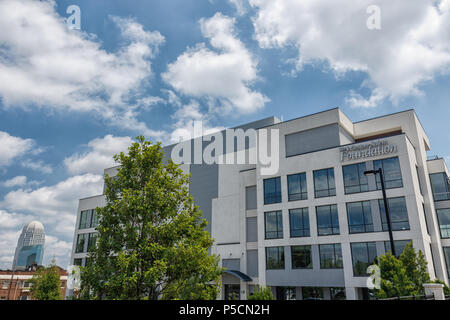 WINSTON - SALEM, NC, USA - JUNI 6: Winston-Salem Foundation Gebäude am 6. Juni 2018 in der Innenstadt von Winston - Salem, North Carolina. Stockfoto