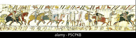 N/A. Englisch: Teppich von Bayeux. Szene 56. 27. Oktober 2011. Bild auf der Website von Ulrich rauh. 179 BayeuxTapestryScene 56 Stockfoto