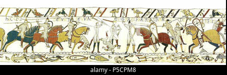 N/A. Englisch: Teppich von Bayeux Szene 52b. 28. Oktober 2011. Bild auf der Website von Ulrich rauh. 179 BayeuxTapestryScene 52b Stockfoto