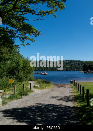 Anse de Sordan auf der Lac Fourneau, Bretagne Stockfoto