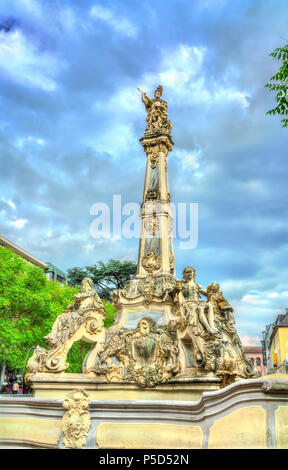 Saint George Brunnen in Trier, Deutschland Stockfoto