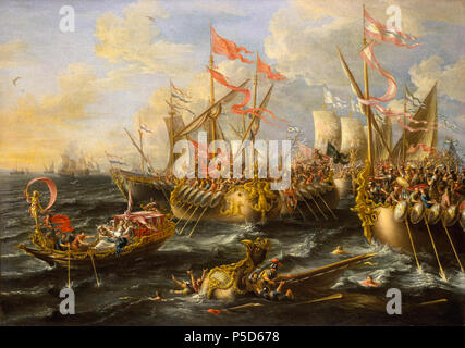 Die Schlacht von Actium, 2 September 31 v. Chr. 1672. N/A 282 Castro Schlacht von Actium Stockfoto