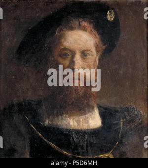Französisch: Portrait d'Homme de la Renaissance zwischen 1851 und 1900. N/A 189 Benjamin-Constant Portrait d'Homme de la Renaissance (RO 56) Stockfoto
