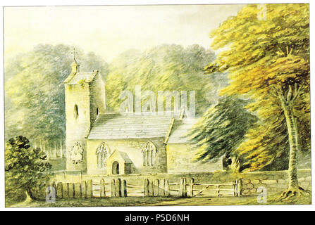 N/A. Englisch: St Mary's alte Kirche, Bicton, Devon, 1795, von Süden gesehen. Aquarell von Reverend John swete (1752 - 1821) mit der Überschrift: "bicton Kirche, 31. März 1795". Devon Record Office, 564 M/W 8/26. 1795. Aquarell von Reverend John swete (1752-1821). Swete, Pfr. John, Illustrierte Zeitschriften, wie Reisen in georgischen Devon veröffentlicht, den illustrierten Zeitschriften der Reverend John swete, 1789-1800, Grau, Todd & Rowe, Margery (Eds.), Bd. 2, S. 143, Tiverton, Devon, 1998 199 BictonOldChurchBySwete Stockfoto