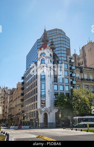 Mirador Massue oder Tribunales PLAZA Gebäude - Buenos Aires, Argentinien Stockfoto