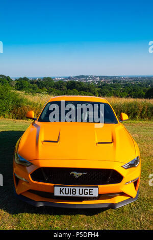 Ein Ford Mustang 5 Liter V8 GT Fastback Autom. Stockfoto