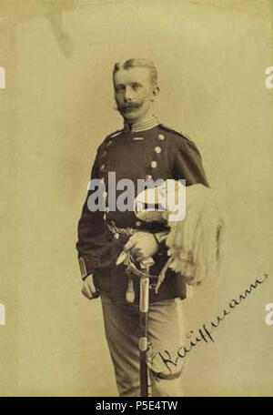 N/A. Axel Otto Tage Niels Basse Kauffmann (1858-1937), dänischer Offizier in der Armee. 1880er Jahre 1890er Jahre. Emil Hohlenberg (1841 - 1901) Alternative Namen E. Hohlenberg, Hans Adam Christian Emil Hohlenberg Beschreibung dänische Fotograf Geburtsdatum / Tod 14. August 1841 vom 26. Juni 1901 Ort der Geburt arbeiten Standort Kopenhagen Kopenhagen Befehlsgewalt: Q 12309949 156 Axel Kauffmann durch Hohlenberg, 02. Stockfoto