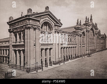 Englisch: Northern Railway. Paris entfernt. Français: Chemin de Fer du Nord. Gare de Paris. . Gare du Nord, Paris, Frankreich. 1883. N/A 336 Chemin de Fer du Nord. Gare de Paris - Les Travaux Publics de la France Stockfoto