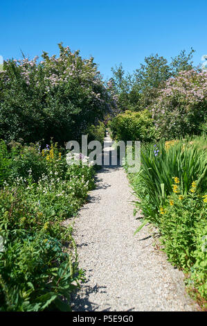 Das elisabethanische ummauerten Gärten von Burton Agnes Hall, Yourkshire, England, UK, GB Stockfoto