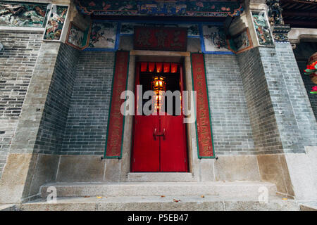 Hongkong - 30. MAI 2018: Pak Tai Tempel Tür und Eingang in Wan Chai Hong Kong Stockfoto