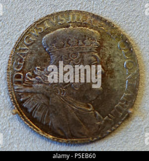 N/A. Englisch: Ausstellung im Bode-Museum, Berlin, Deutschland. Diese Arbeit ist in der Weil der Künstler vor mehr als 100 Jahren starb. Wurde die Fotografie im Museum ohne Einschränkung erlaubt. 12 November 2014, 09:10:51. 520 Daderot Ephraimit, 8 Groschen 1753 Preußen - Bode-Museum - DSC 02619 Stockfoto